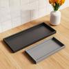 Bathroom Counter Tray Silicone Bathroom Vanity Tray Soap Dispenser Tray Countertop Storage For Dressing Tables