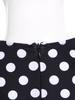 Girls Spanish Flamenco Dress Polka Dot Print Tiered Ruffles V Neck Dancewear