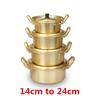 Korean Style Ramen Noodles Gold Pot Aluminum Soup Hot Pot Oxidized Coating Noodles Mike Egg Soup Cooking Golden Kitchen Cookware