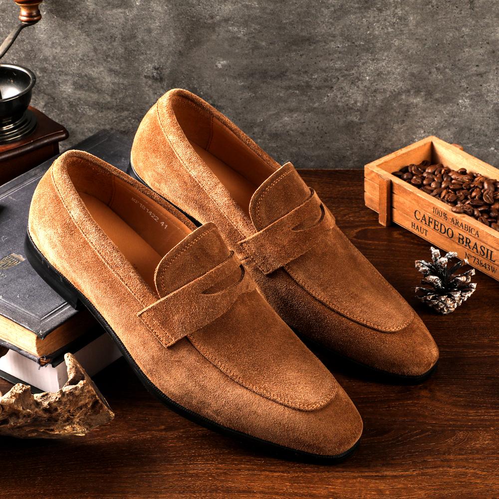 Fashion New Arrival Men Soft Moccasin Genuine Leather Driving Casual Loafer Shoes Suede Boat Fancy Comfortable Slip on Flats