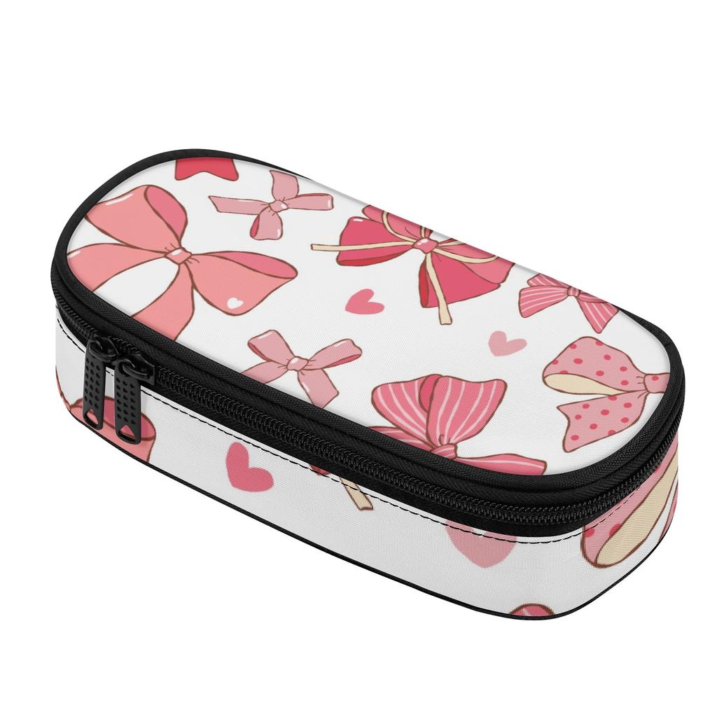Pen Case Compact Shape 300D Polyester Smooth Zipper with Pen Slots Mesh Pocket and Spacious Main Compartment for School and Study