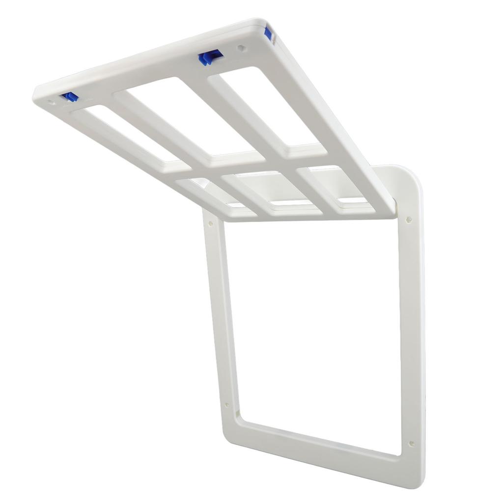 Porta per Cani Addensata in ABS Repellente per Zanzare Doppia Magnete Chiusura a Ventosa Porta a Rete per Animali Domestici Bloccabile con Viti