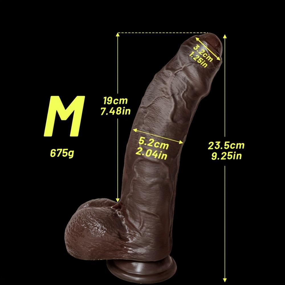 10.63” Realistic Silicone Dildo, Large Manual Adult Toy with Natural Texture for Vaginal & Anal Use, Body-Safe Pleasure Toy for Women & Couples