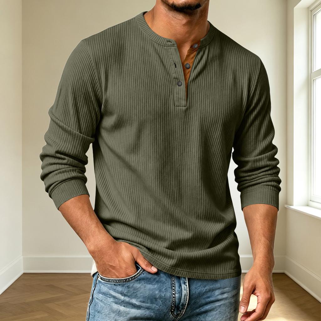 Herren Cord Langarm Hemd Farbe Lässig Knöpfe für Herbst