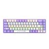 68 Keys Mechanical Keyboard with LED Backlit Blue   Wired Portable Gaming Keyboard