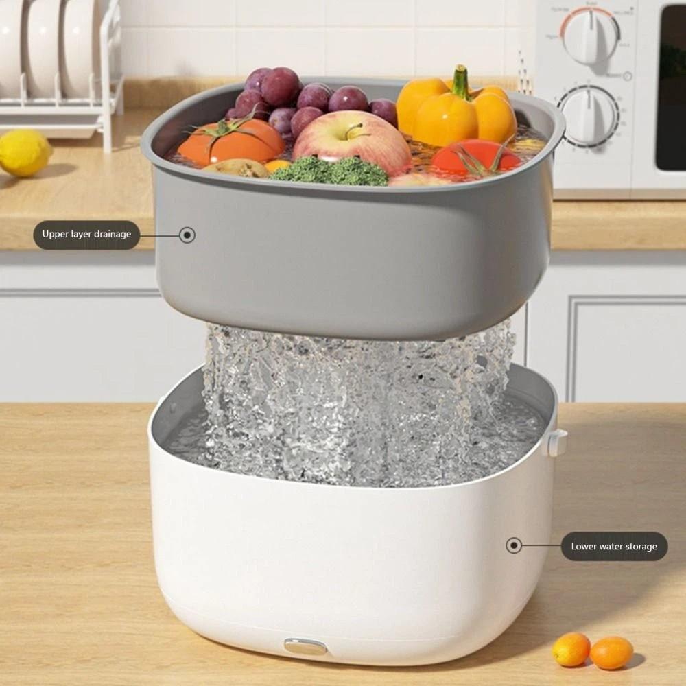 With Handle Ultrasonic Fruit Washing Machine Durable Electric Food Purifier Fruit Cleaning