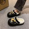 Fashion Outer Wear Women's Cotton Slippers Cute Cartoon Warm Thick Bottom Non-slip Velvet Slippers Women's 2025 Autumn and Winter New