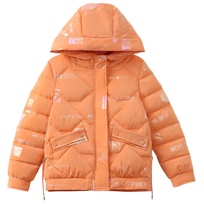 Colorful glossy down cotton-padded jacket for women's short winter new thickened cotton-padded jacket
