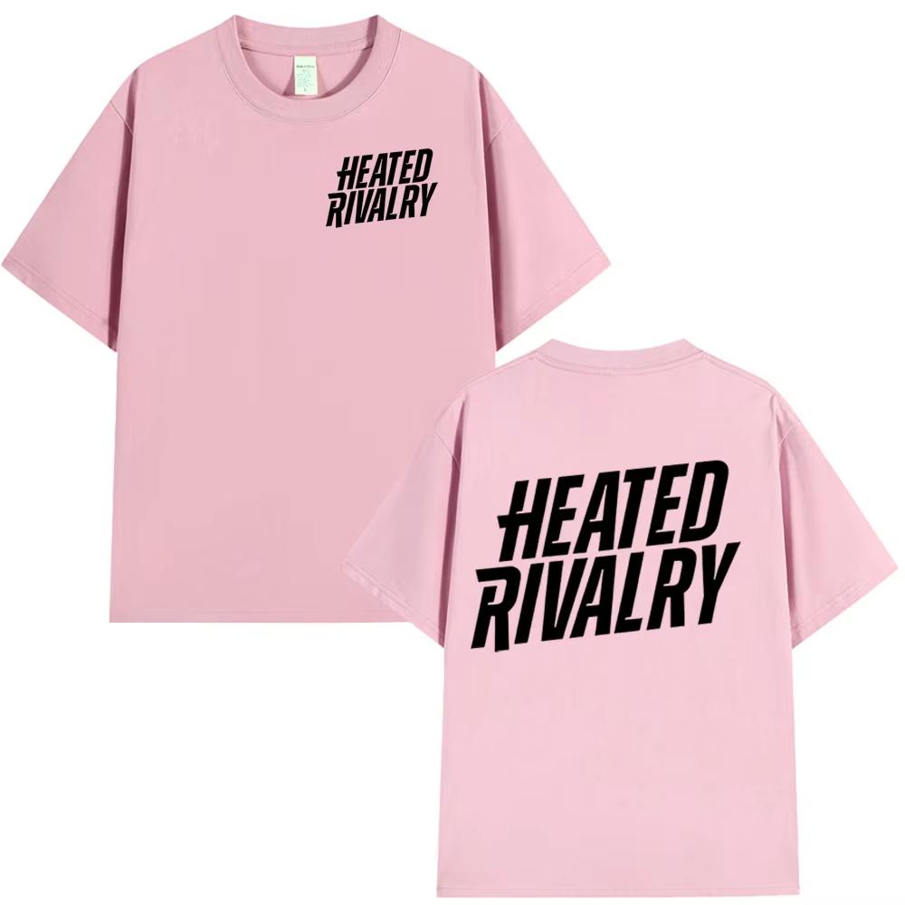 TV Series Heated Rivalry Logo Print Tshirts Unisex Women Fashion Vintage T Shirt Cotton Casual Short Sleeves Tshirt Streetwear