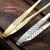 Gold Extended Korean Style 304 Stainless Steel BBQ Tongs