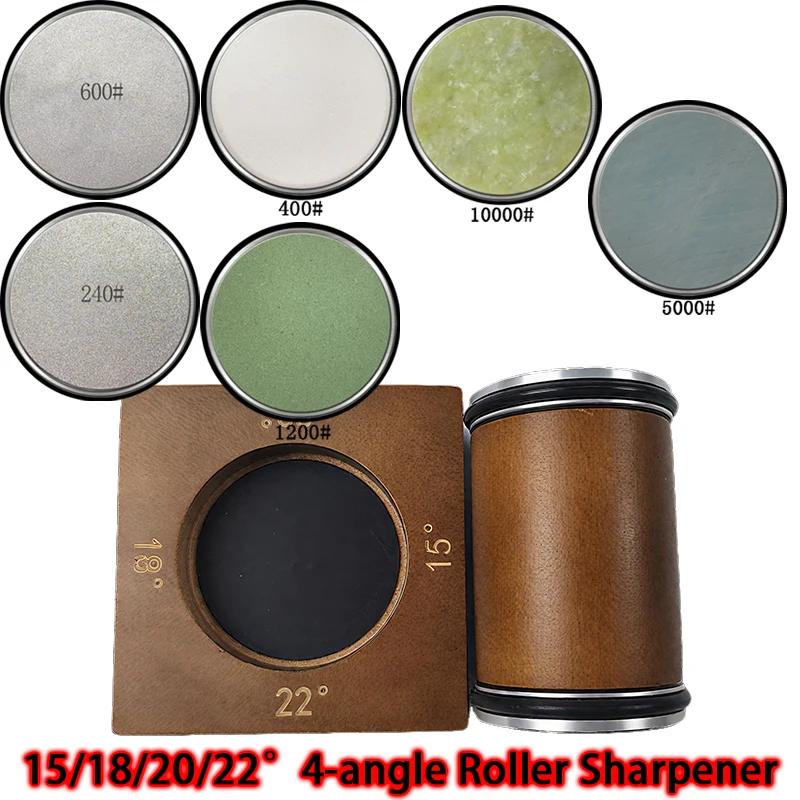 4 Angle Options 15° 18° 20° 22° Roller Knife Sharpener Efficient Blade Sharpening Tool for Cooking & Butchery Knives
