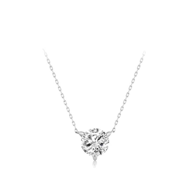 S925 Sterling Silver Moissanite Pendant - "Mermaid's Tear" Luxurious Simple Necklace