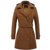 Women's Autumn and Winter Solid Color Hooded Woolen Coat, Slim Fit Temperament, Warm Commuting Jacket