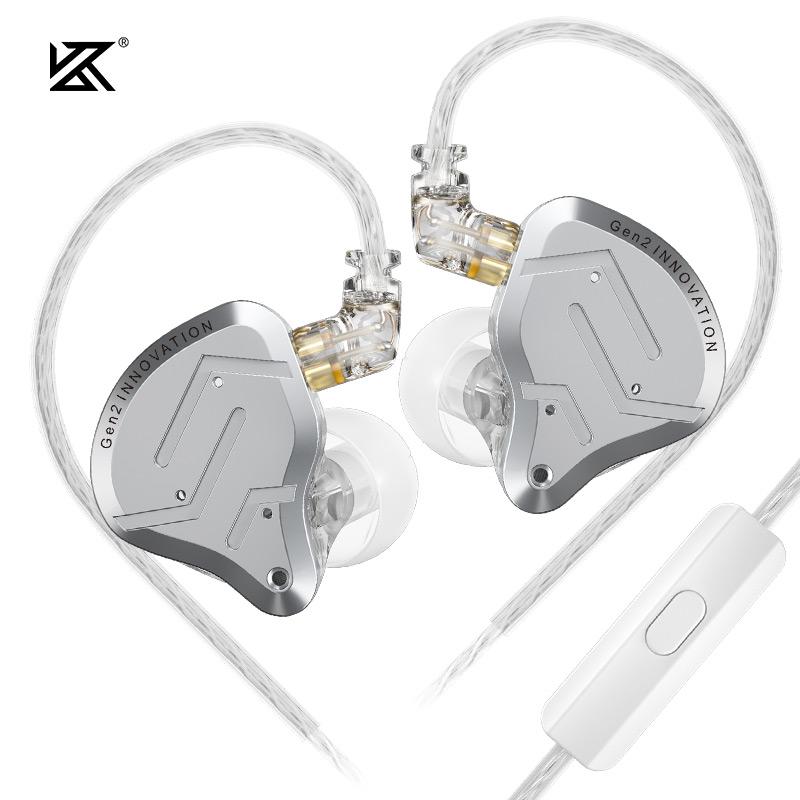 KZ ZSN PRO 2 Wired Earphones 1BA+1DD Hybrid Drive IEM In Ear Monitor Earbuds HiFi Bass Sport Headphones Gaming Headset With Mic