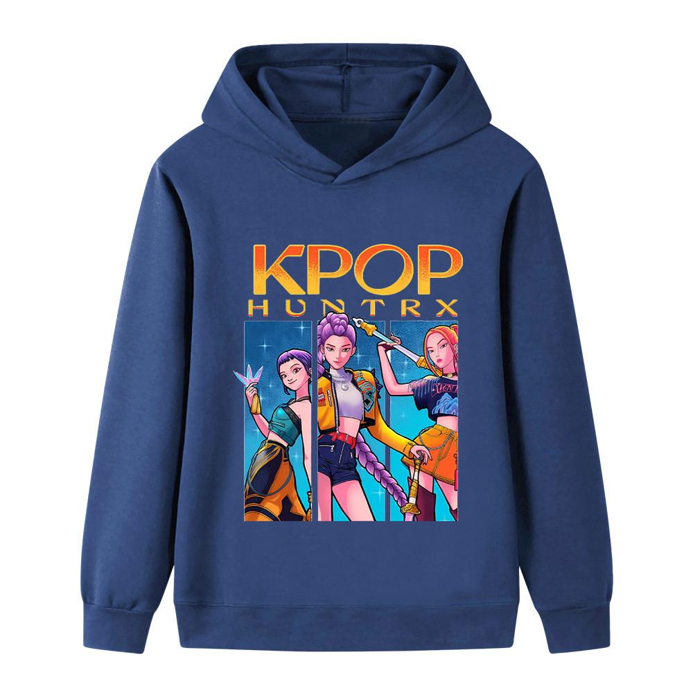 B1211 Dzieci Chłopcy Dziewczynki Kpop Rumi Zoey Mira Nadruk Bluza z Długim Rękawem