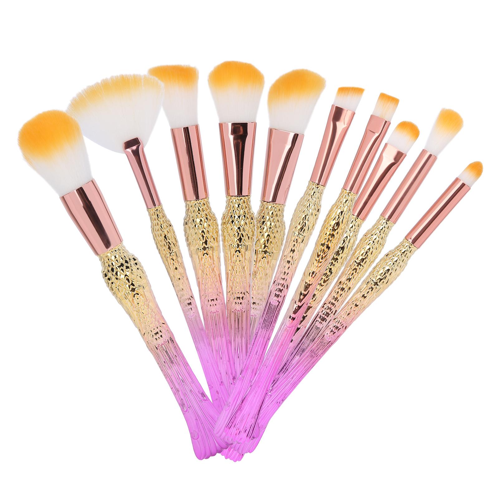 

10 шт. Профессиональные кисти для макияжа Инструменты для макияжа Набор косметических кистей для женщин и девушек