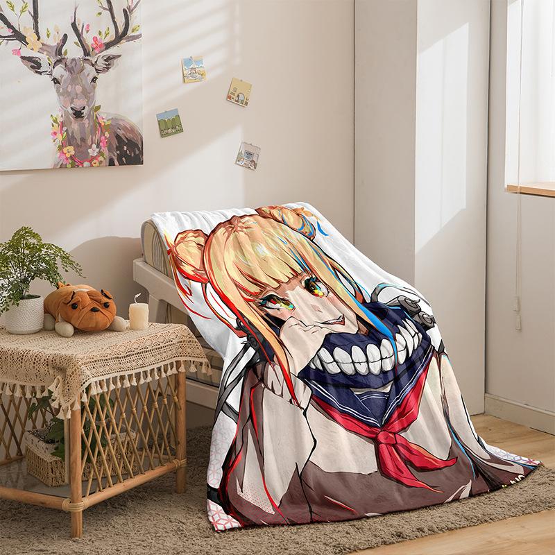 Cartoon Hero Academy Series Double Sided Flannel 3D Digital Printing Blanket Blanket