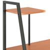 Desk with Shelf Unit Black and Oak 102*50*117 cm