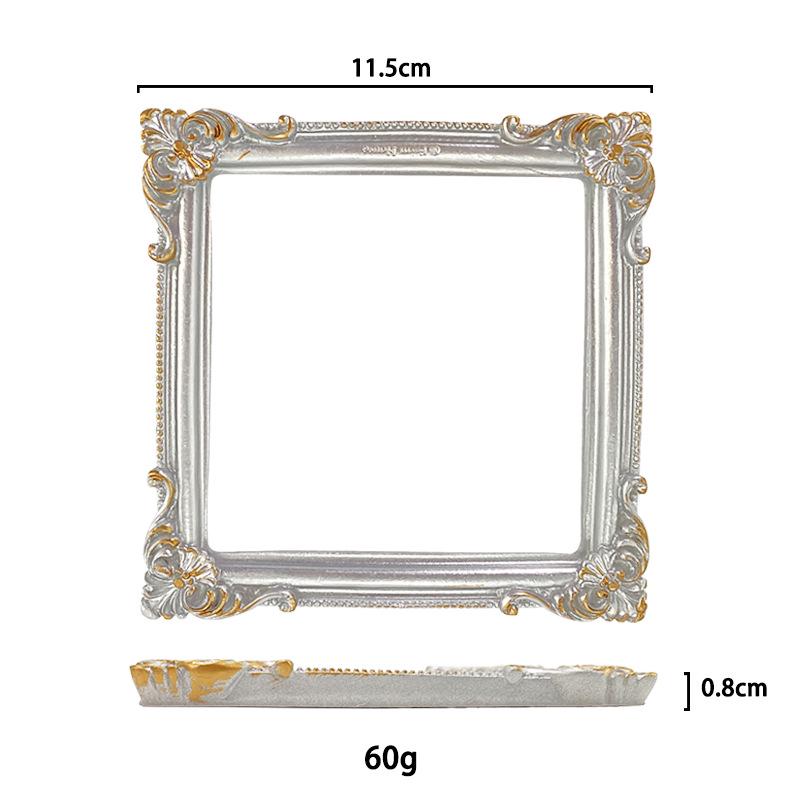 Mini European-Style Resin Photo Frame for Nail Art Display & Photography