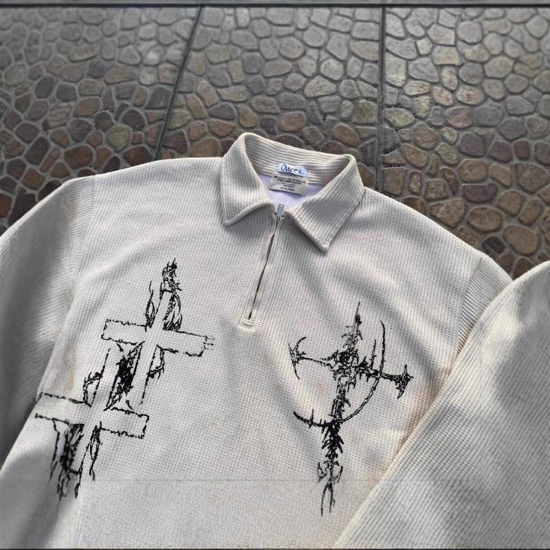 European and American Street Style Loose Letter Printed Top for Men and Women In Autumn and Winter