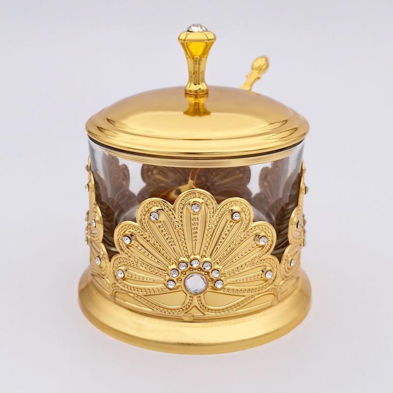 Seasoning Bowl Nordic Style With lid and Spoon Salt Bowl Storage Glass Cream Jar Sugar Holder for Coffee Beans Jar Kitchen Tools