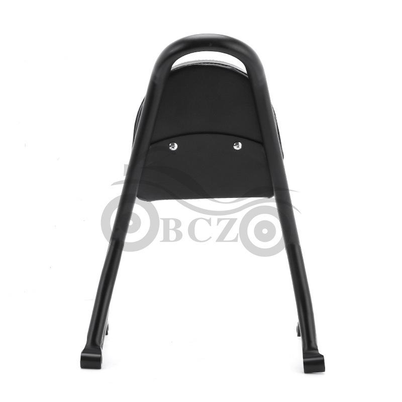 Modified Harley XL883 1200 Motorcycle Round Tube with Rear Backrest, Rear Arch, and Tail Rack (2004-2020)
