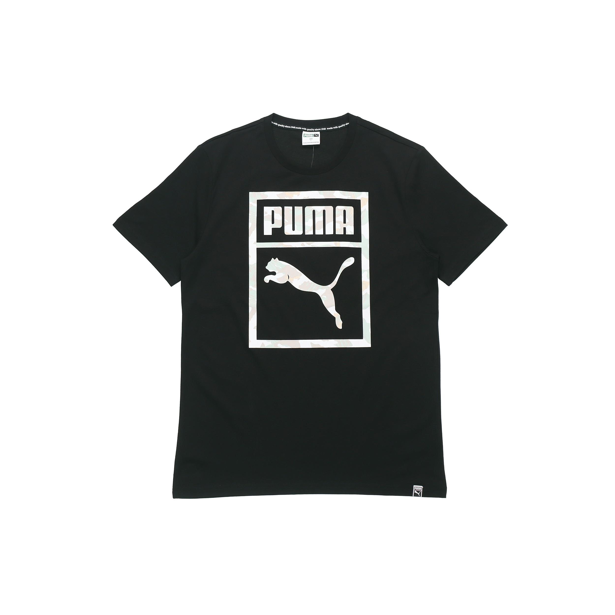 PUMA Sports Round Neck Short Sleeve Black Men s 576437-01 XL