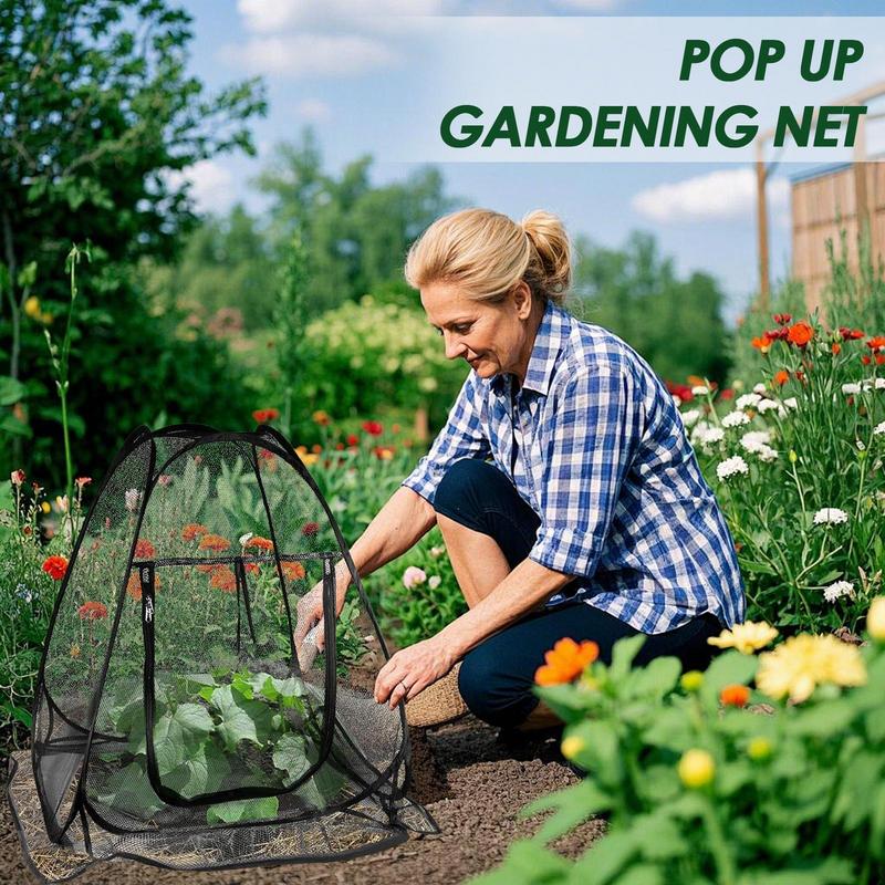 Pop Up Mesh Plant Protectors Garden Crop Protection Cage Outdoor Animals Guard for Blueberry Strawberry Vegetables