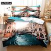 Boat Bedding 3-piece Digital Printing Cartoon Plain Weave Craft For North America And Europe  Bedding Set Queen