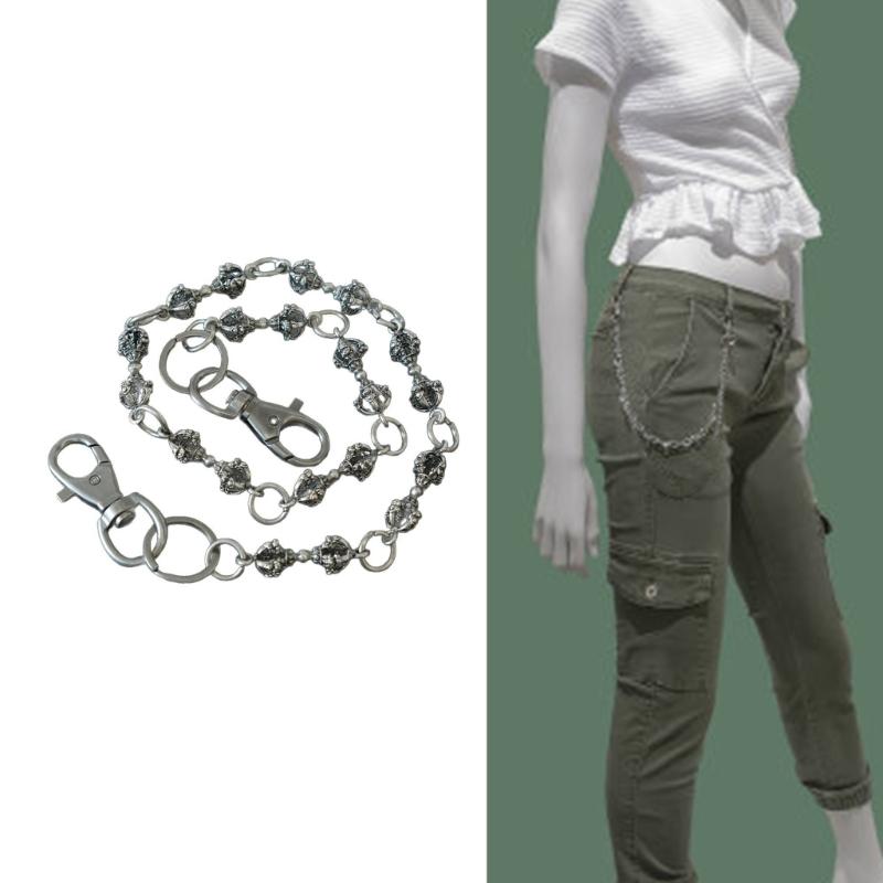 Fashionable Sturdy Alloy Punk Chain Featuring Powerful Designs Jewelry Accessory for Music Festivals and Parties