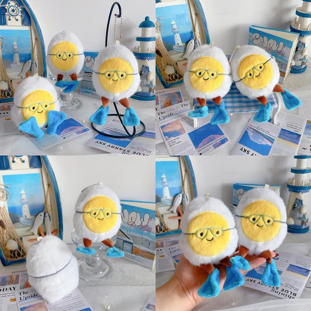 Cute Diving Suit Egg Plush Toy With Pp Cotton Filling For Kids Party Favors