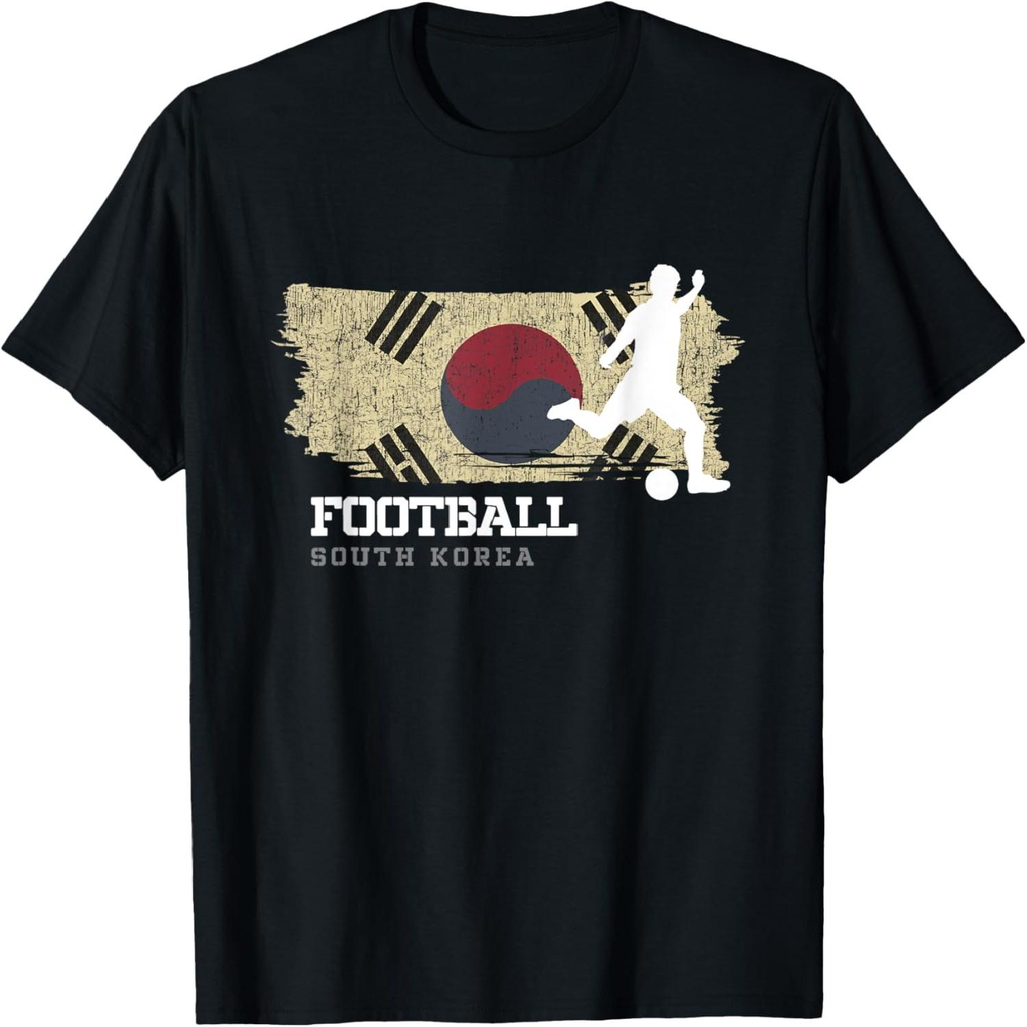 Football South Korea Flag Football Team Soccer Player T-Shirt S