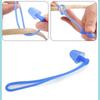 1pair Swimmers Ear Plugs Comfortable Swimming Ear Plugs Silicone Waterproof Reusable Hearing Protection Earbuds 1 Pair With Lanyard