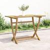 VidaXL Folding Garden Table, Dining Table, Patio Terrace Backyard Balcony Outdoor Furniture, Modern, Wood 365736