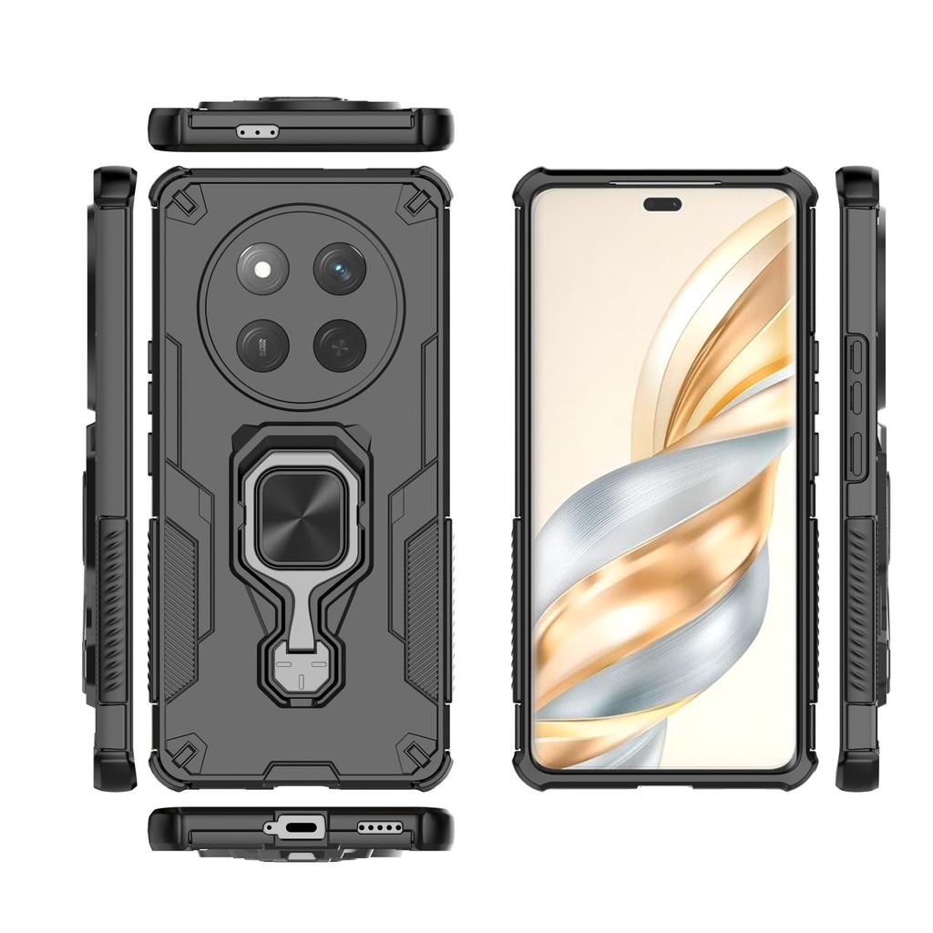 For Honor Magic7 Lite 5G/X9c 5G/X60 Pro 5G Case Rotatable Ring Kickstand PC + TPU Shockproof Phone Cover