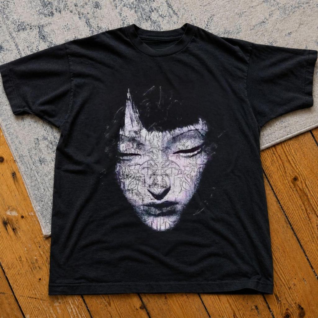 Gothic Woman Face Graphic Tee Unisex