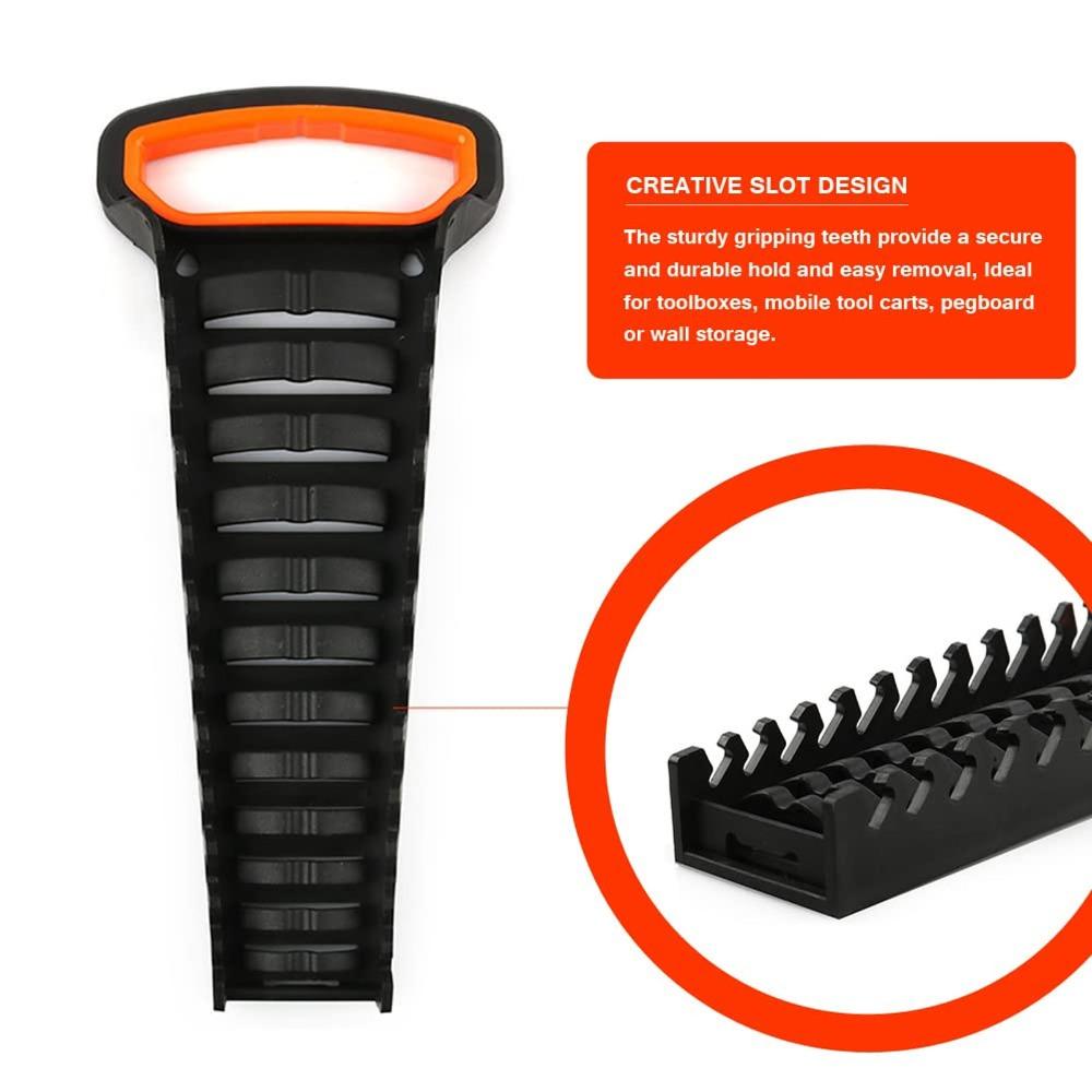 12 Slot Wrench Rack Carrying Handle Tool Trays Spanner Storage Wrench Holder  Professional Use