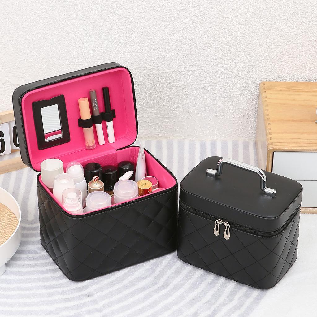 Neceser Femenino Portátil 2025 Nuevo Sentido de Mayor Capacidad Super Fuego Viento Is Not Organizador de Cosméticos Estuche Impermeable