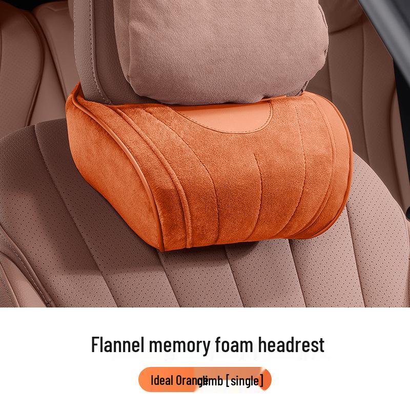 Car Seat Neck and Lumbar Support Pillow – Universal Flannel Cushion for All Seasons