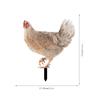 YKLU069-256 3D Rooster, Hen, Duck & Pig Outdoor Garden Decoration Plug