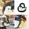 Soft Faux Fur Penguin Shoulder Bag With Magic Tape Closure For Casual Outings