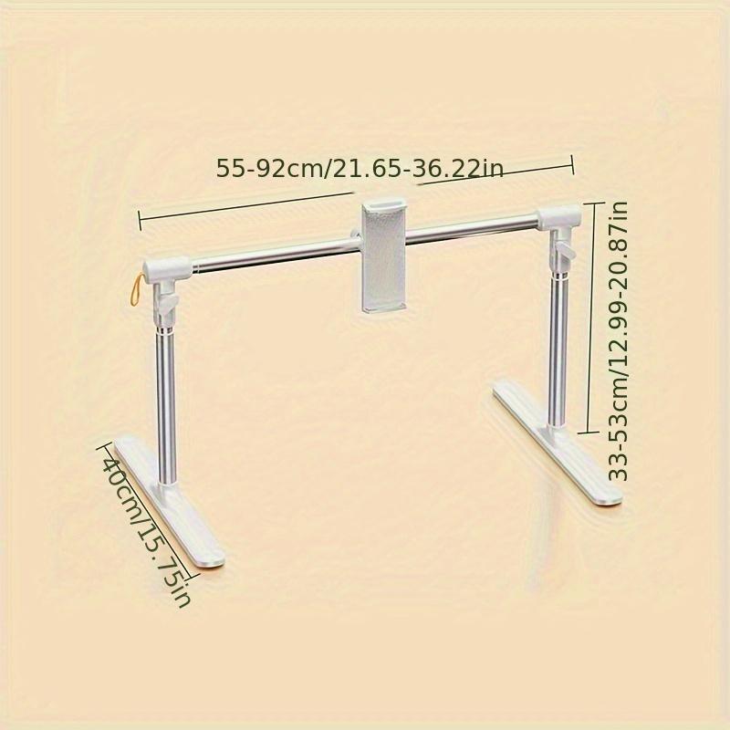 Adjustable Telescopic Tablet Phone Stand with Clamp Base Bedside Easel Stand Suitable for Bedside Desktop Travel