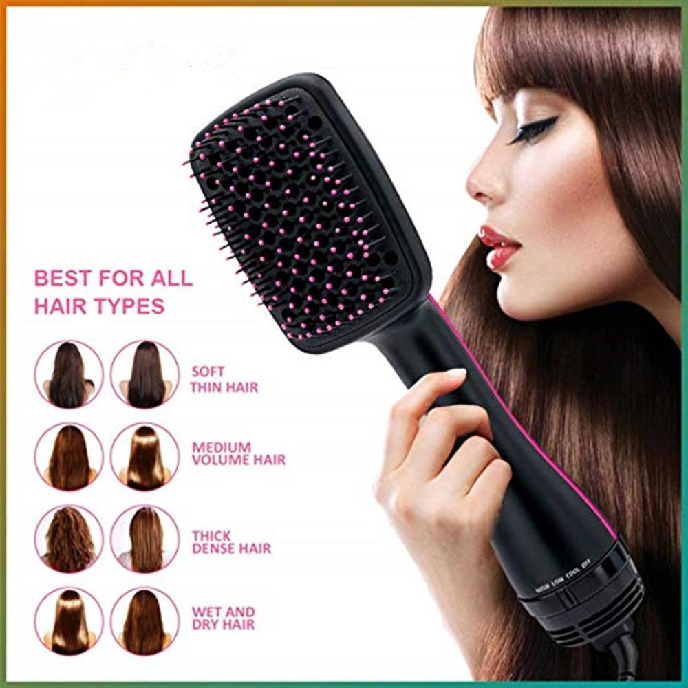 New Design 3 Speeds Intelligent Temperature Control Straightening Comb ABS Material Nylon Heating Resistance Hot Comb