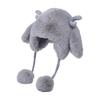Autumn Women's Antler Plush Thickened Thunderbolt Hat Winter Big Head Circumference Outdoor Cold Fashion Ear Protection Cap