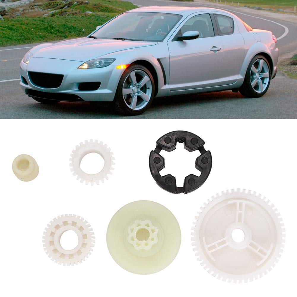 Gorgeri 6 Pcs Power Window Lift Regulator Motor Gear Repair Kit Front/Rear Power Window