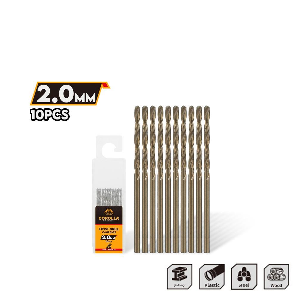 10PCS Straight Shank Twist Drill Bits Twist Design HSS Drill Bits Drill Bits  Industrial Use