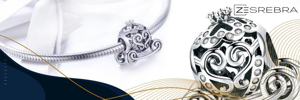 Charms Carriage Pr 925 Bead S925 Pendant Zirconia Beads Gift