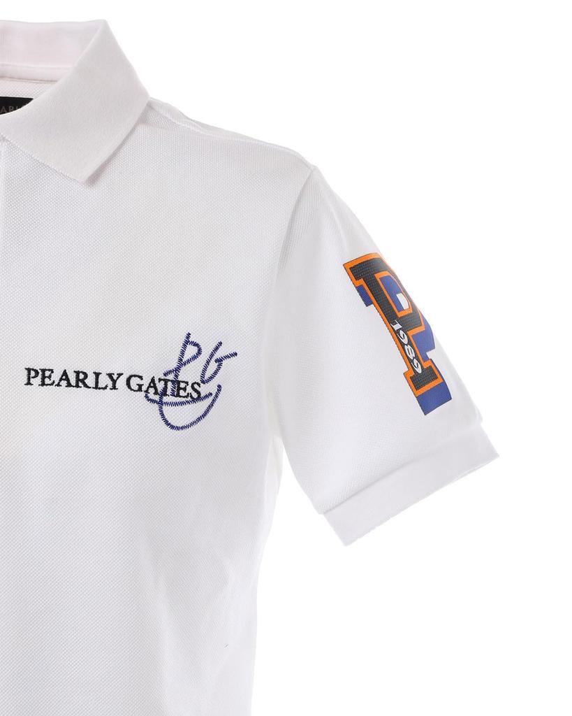 PEARLY GATES Short Sleeve Polo Shirt Golf 6 Men's (Basic Logo) / / 053-5160201 030_White [LL]
