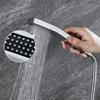 Copper Alloy Chrome-plated Square Hand Shower Set with ABS Hand Shower Stand Stainless Steel Hose Bathroom Shower Accessories
