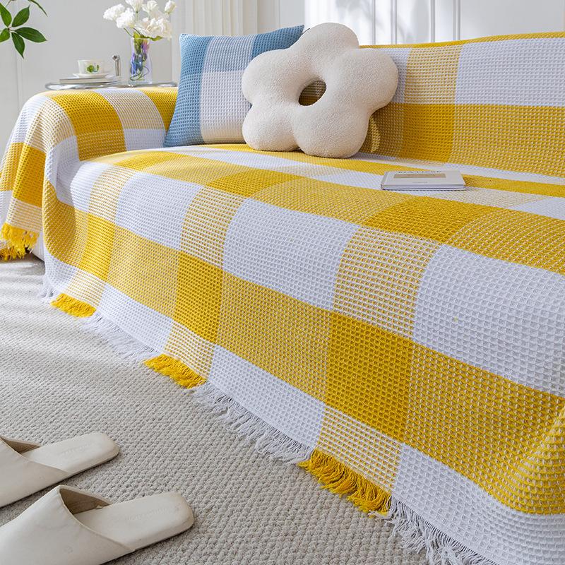 Cotton Sofa Towel Cover Cloth Full Covered Universal Sofa Dust Cover Blanket Sofa Cushion Four Seasons Universal Simple Modern Style